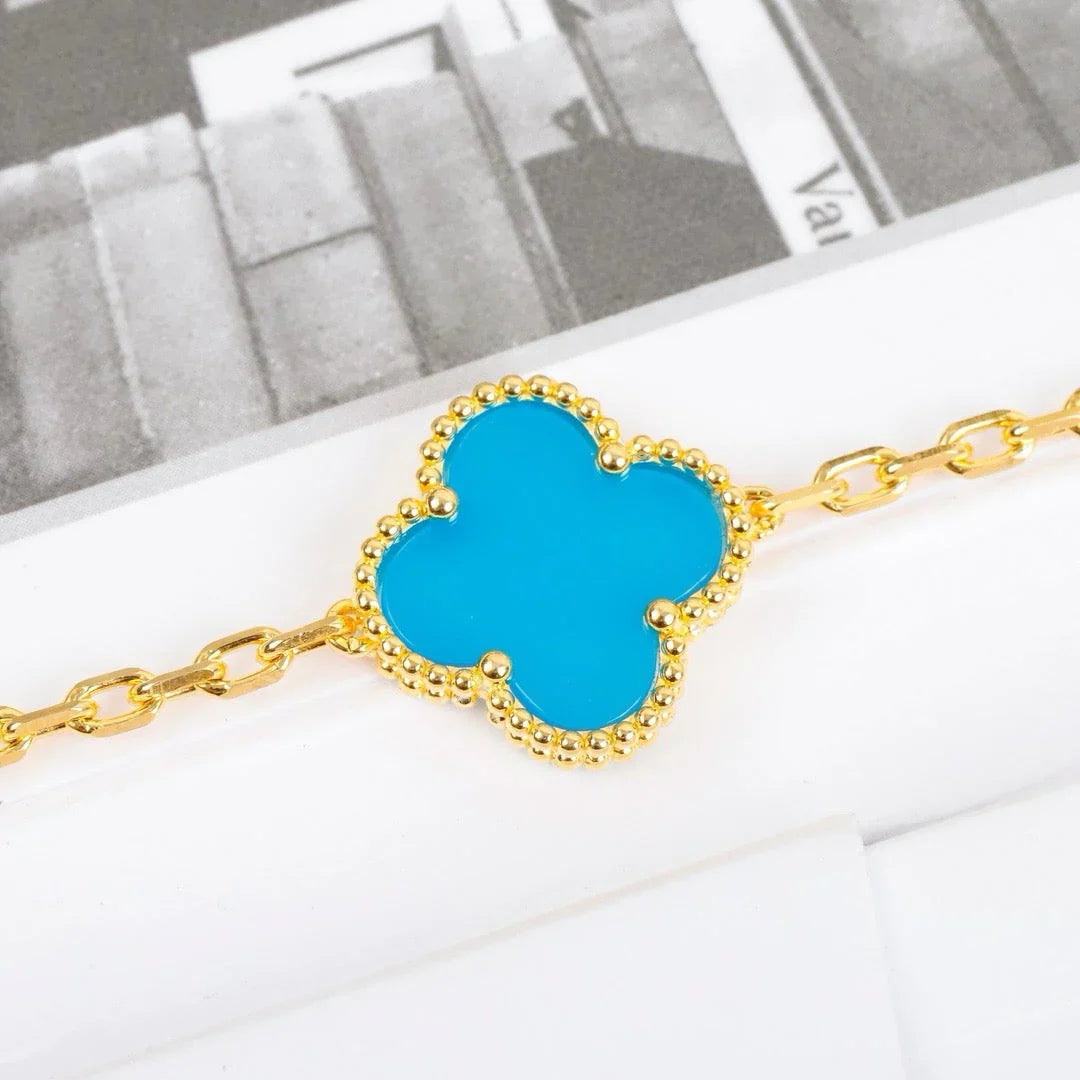 [رافين] مجموعة سوار CLOVER 5 MOTIF TURQUOISE
