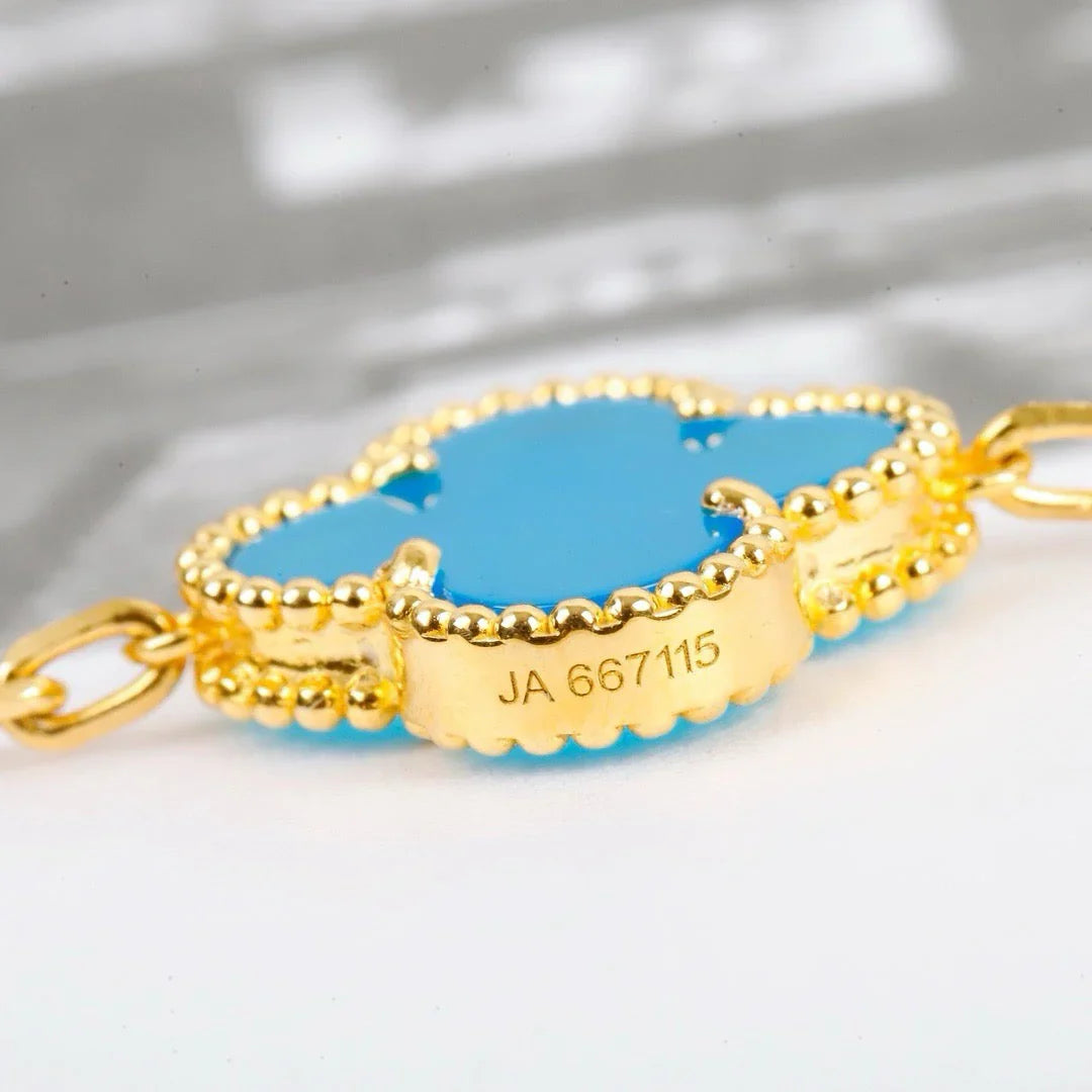 [رافين] مجموعة سوار CLOVER 5 MOTIF TURQUOISE