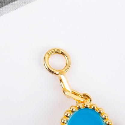 [Raffine]CLOVER 5 MOTIFS TURQUOISE BRACELET