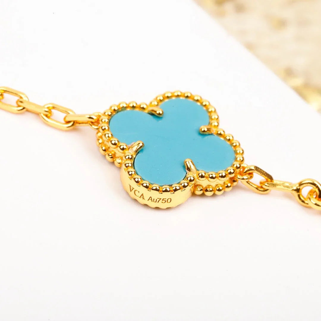 [رافين] مجموعة سوار CLOVER 5 MOTIF TURQUOISE
