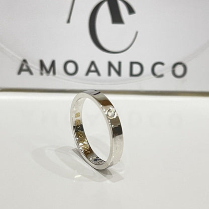 [Raffine] ANILLO DE AMOR 4MM 1 DIAMANTE