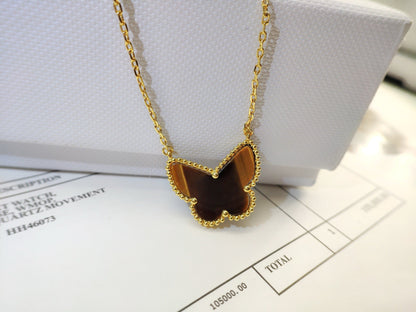 [Raffine] COLLAR DE MARIPOSA OJO DE TIGRE