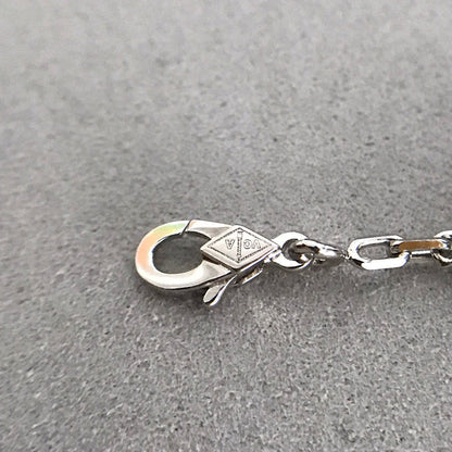 [Raffine]CLOVER 5 MOTIF ONYXS DIAMOND BRACELET SILVER