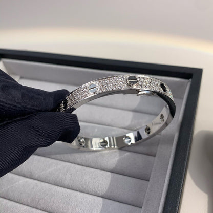 [Raffine]LOVE BRACELET 6.1MM DIAMOND-PAVED CERAMIC