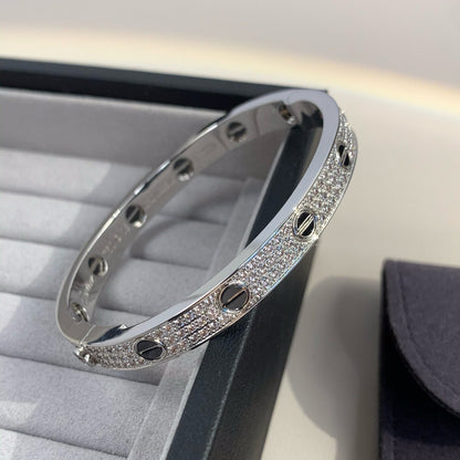 [Raffine]LOVE BRACELET 6.1MM DIAMOND-PAVED CERAMIC