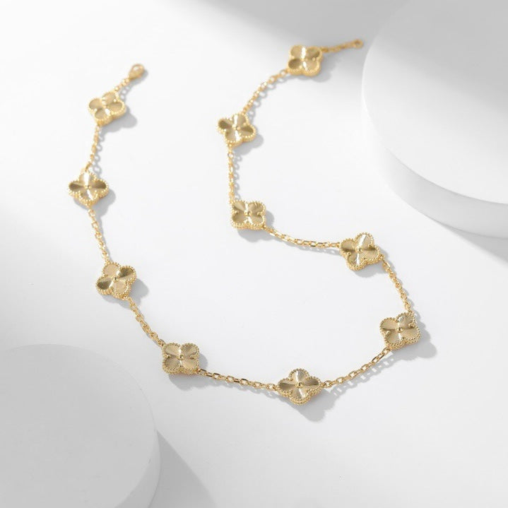 [Raffine]COLLAR LÁSER TRÉBOL 10 MOTIVOS