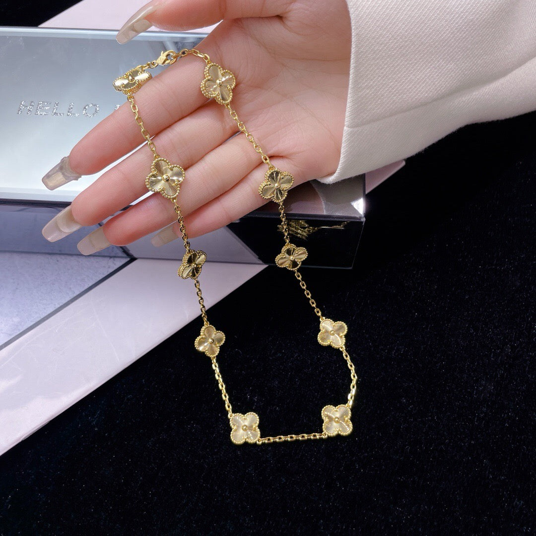 [Raffine]COLLAR LÁSER TRÉBOL 10 MOTIVOS