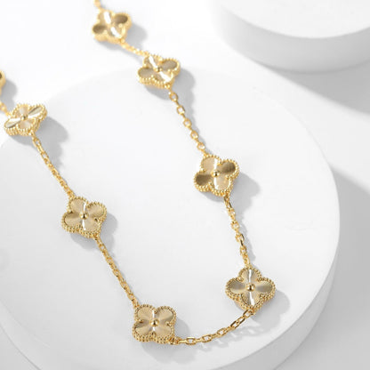 [Raffine]COLLAR LÁSER TRÉBOL 10 MOTIVOS