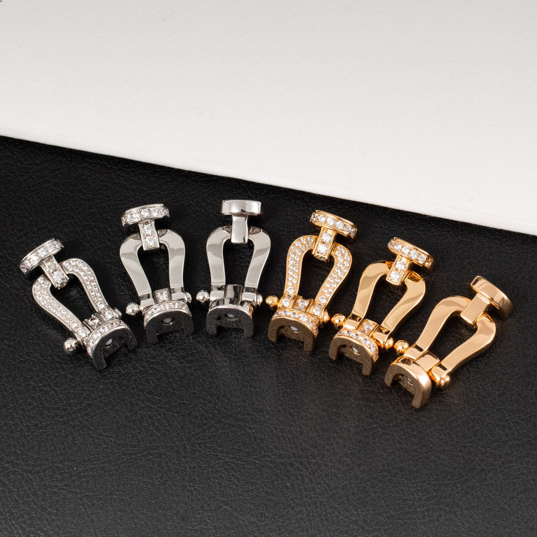 [Raffine]FORCE LARGE HORSESHOE FULL DIAMOND BRACELET GOLD