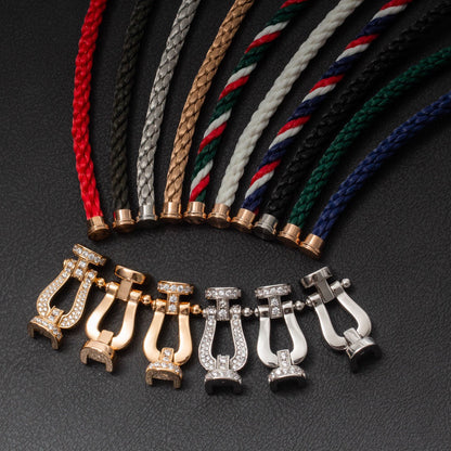 [Raffine]FORCE LARGE HORSESHOE FULL DIAMOND BRACELET GOLD
