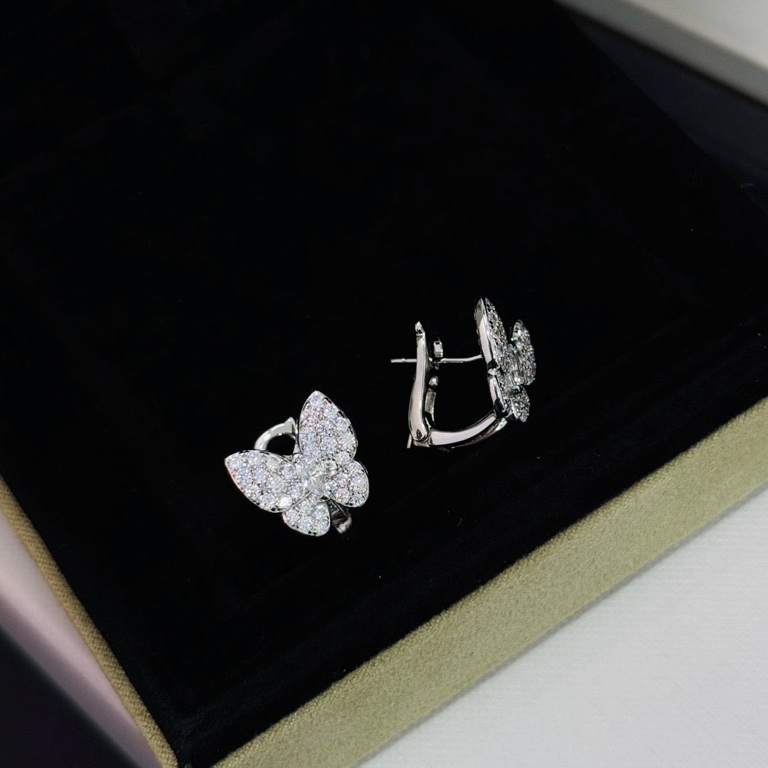 [Raffine]BUTTERFLY ALL DIAMOND EARRINGS