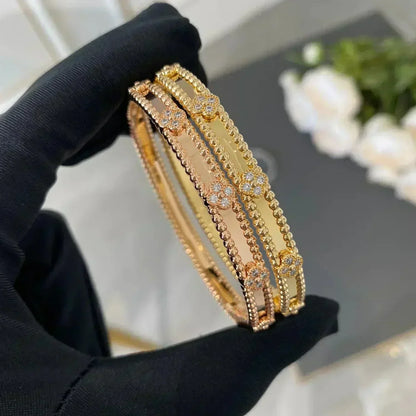 [Raffine]CLOVER BRACELET 4MM DIAMONDS
