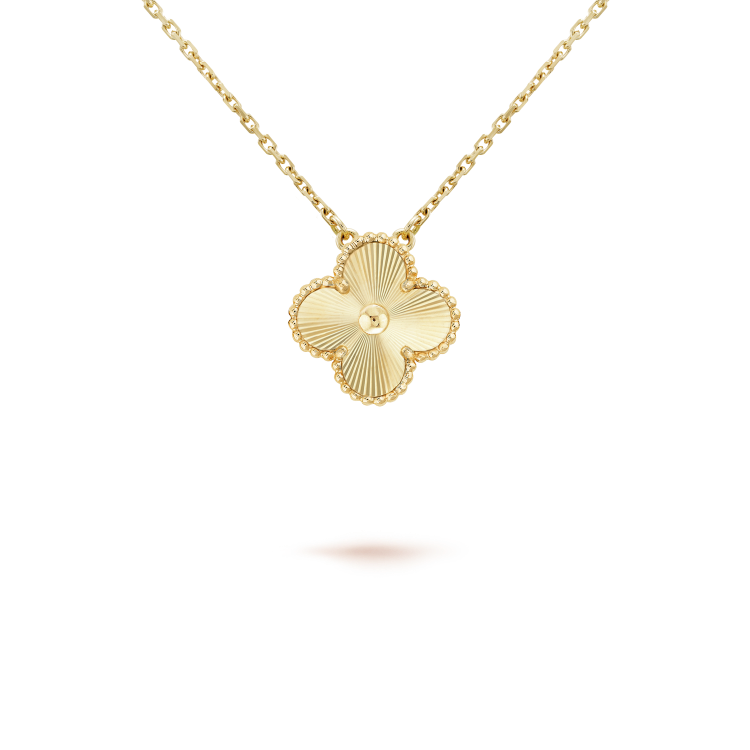 [Raffine] COLLAR LÁSER DE TRÉBOL DE 15 MM