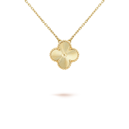 [Raffine] COLLAR LÁSER DE TRÉBOL DE 15 MM