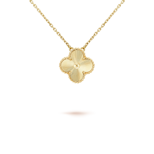 [Raffine] COLLAR LÁSER DE TRÉBOL DE 15 MM