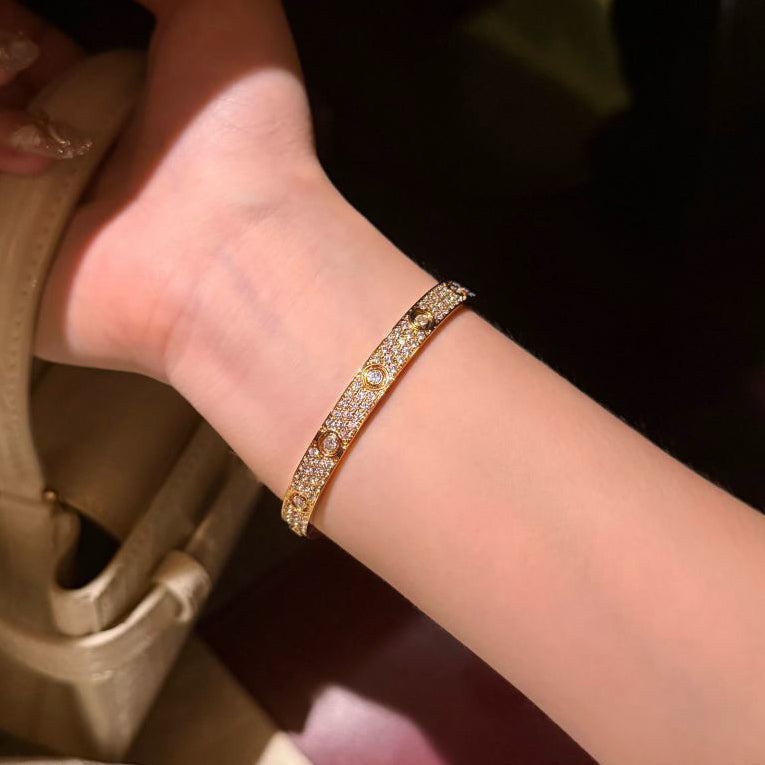 [Raffine]LOVE BRACELET 6.1MM DIAMOND-PAVED 10 BIG DIAMONDS