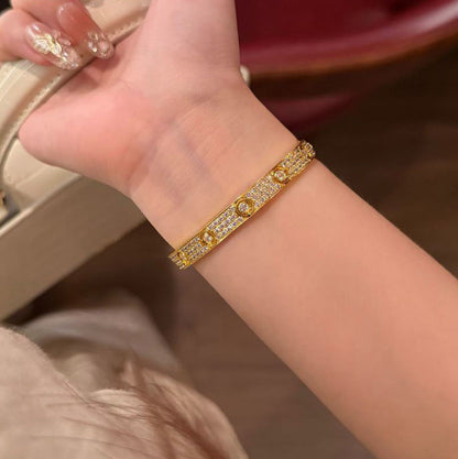 [Raffine]LOVE BRACELET 6.1MM DIAMOND-PAVED 10 BIG DIAMONDS