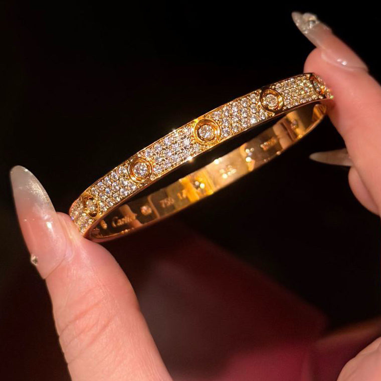 [Raffine]LOVE BRACELET 6.1MM DIAMOND-PAVED 10 BIG DIAMONDS