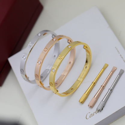 [Raffine]LOVE BRACELET 6.1MM 4 DIAMONDS