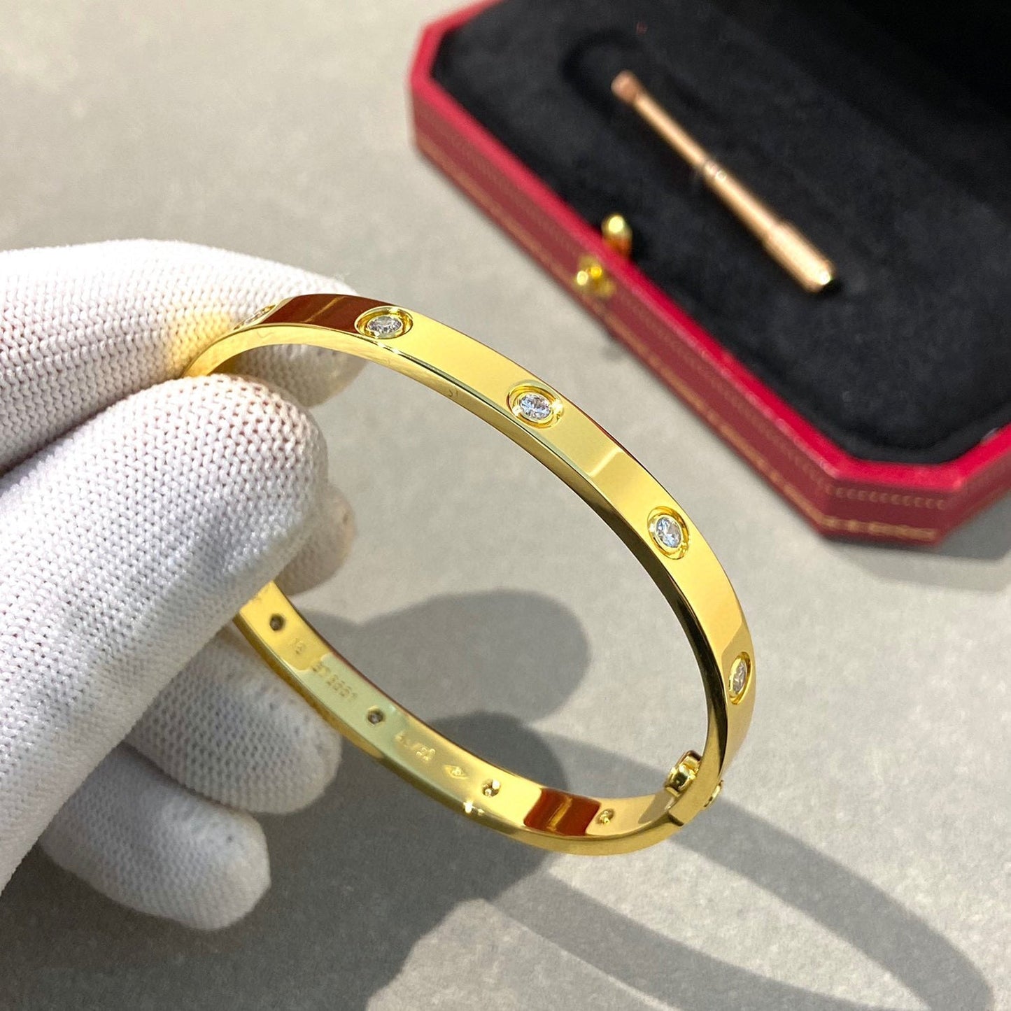 [Raffine]LOVE BRACELET 6.1MM 10 DIAMONDS