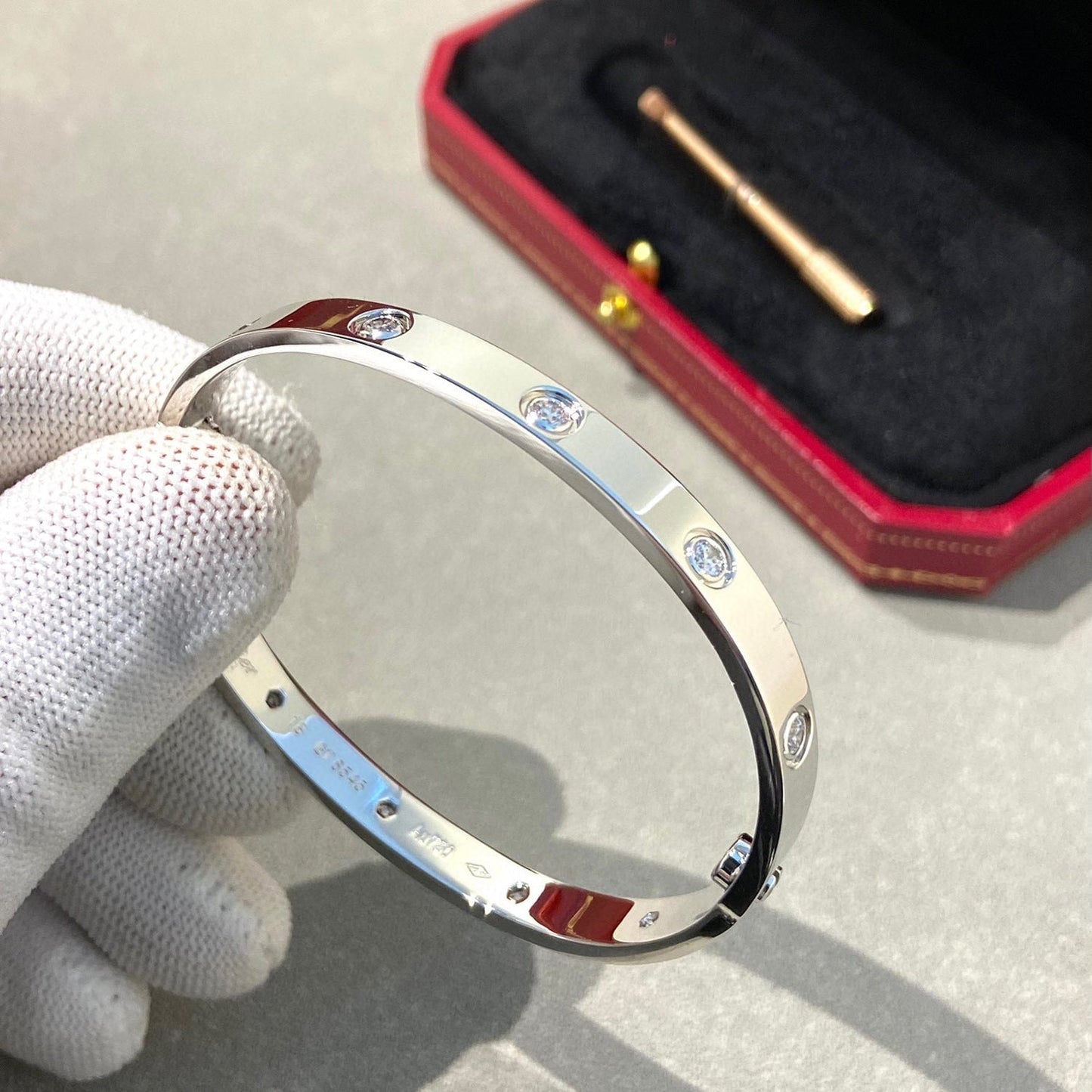 [Raffine]LOVE BRACELET 6.1MM 10 DIAMONDS