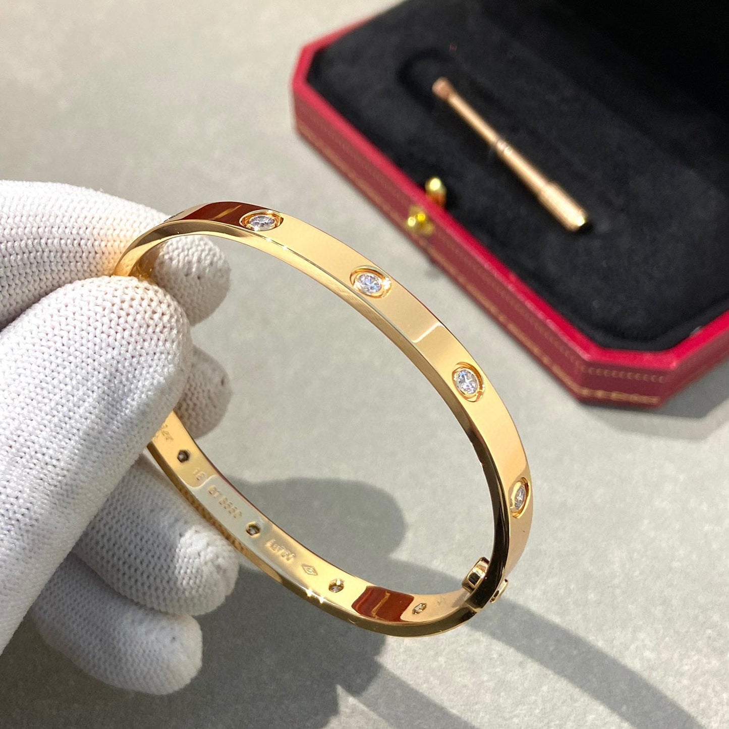 [Raffine]LOVE BRACELET 6.1MM 10 DIAMONDS