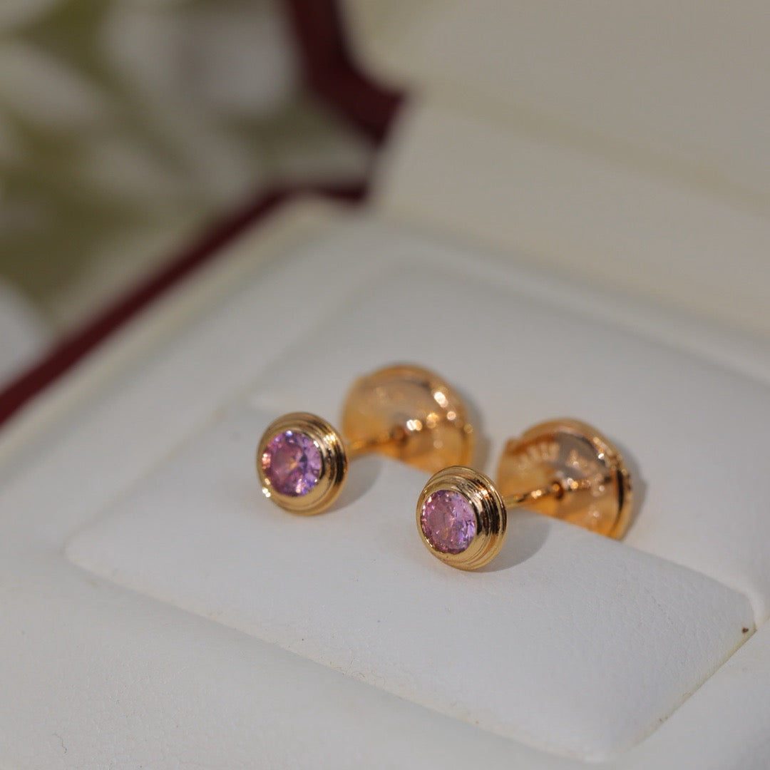 [Raffine]DAMOUR PING DIAMOND EARRINGS
