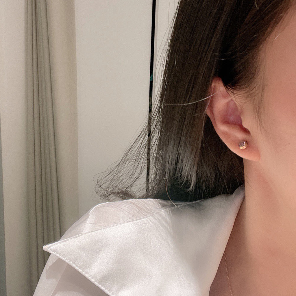 [Raffine]DAMOUR PING DIAMOND EARRINGS