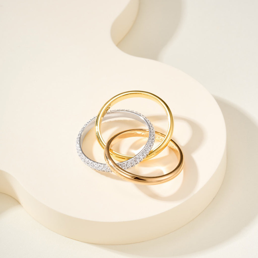 [Raffine]TRINITY 2.5MM RING COLLECTION