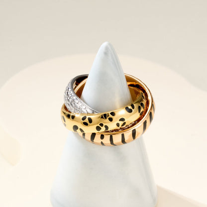 [Raffine] TRINITY  RING LEOPARD PRINT