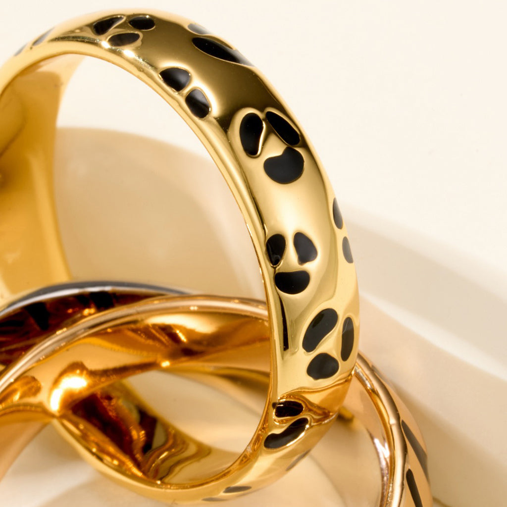 [Raffine] TRINITY  RING LEOPARD PRINT