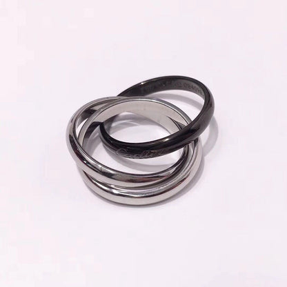 [Raffine]TRINITY 3.2MM RING BLACK CERAMIC