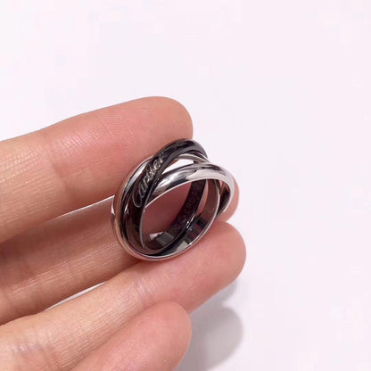 [Raffine]TRINITY 3.2MM RING BLACK CERAMIC