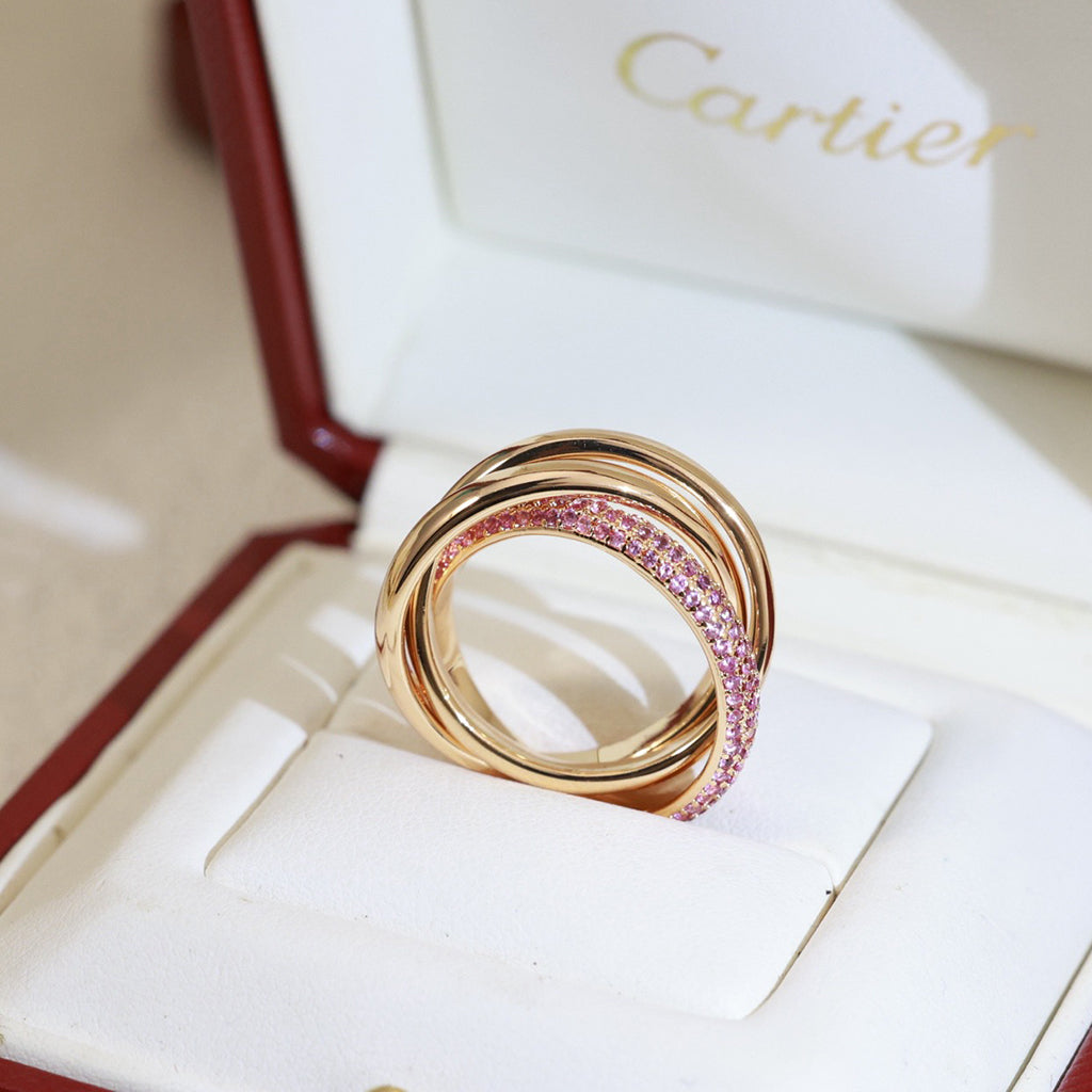 [Raffine]TRINITY 3.2MM RING PINK DIAMOND