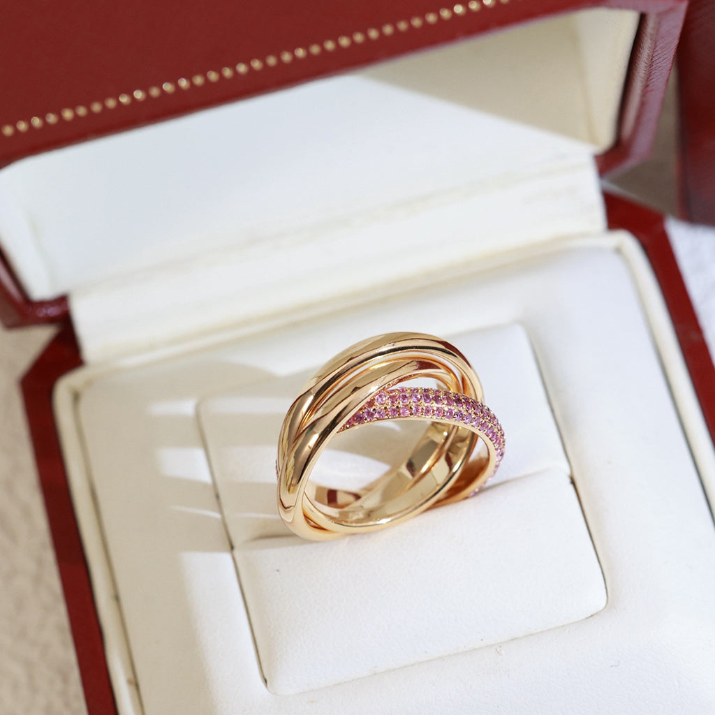 [Raffine]TRINITY 3.2MM RING PINK DIAMOND