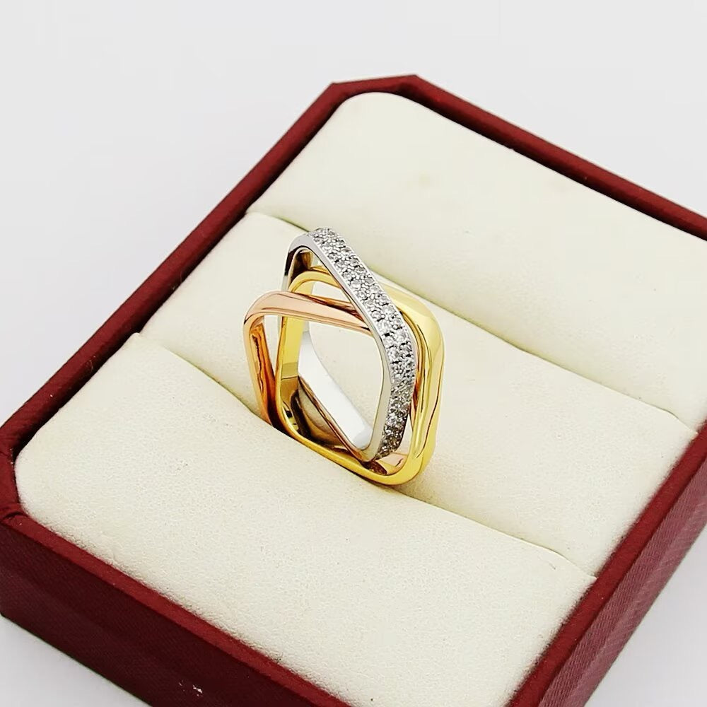 [Raffine] TRINITY 3.5MM CUSHION RING COLLECTION