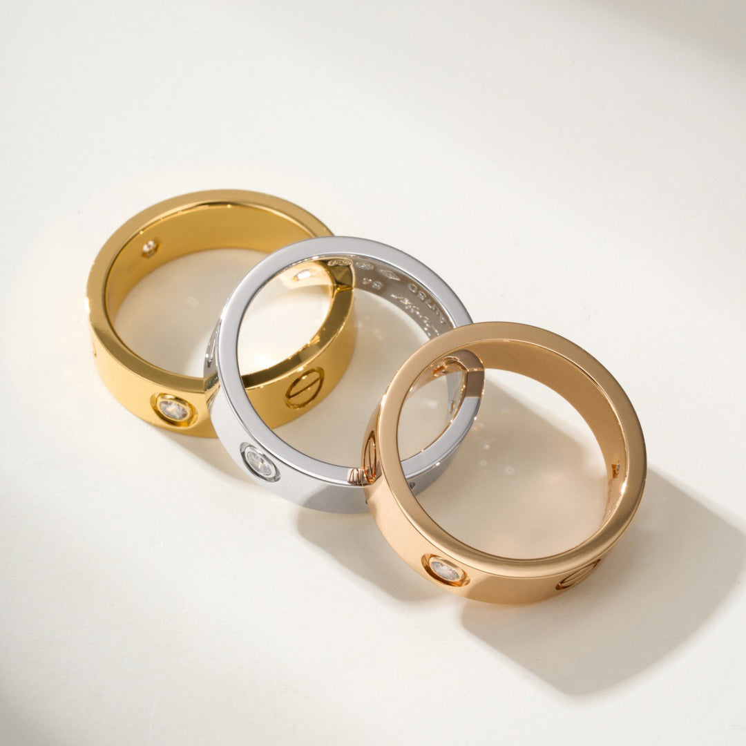 [Raffine]LOVE 4MM 1 DIAMOND RING