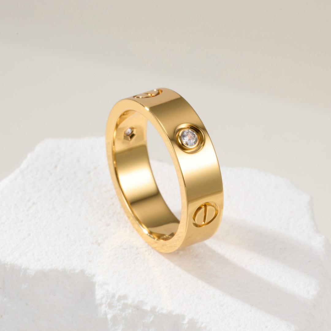 [Raffine]LOVE 4MM 1 DIAMOND RING