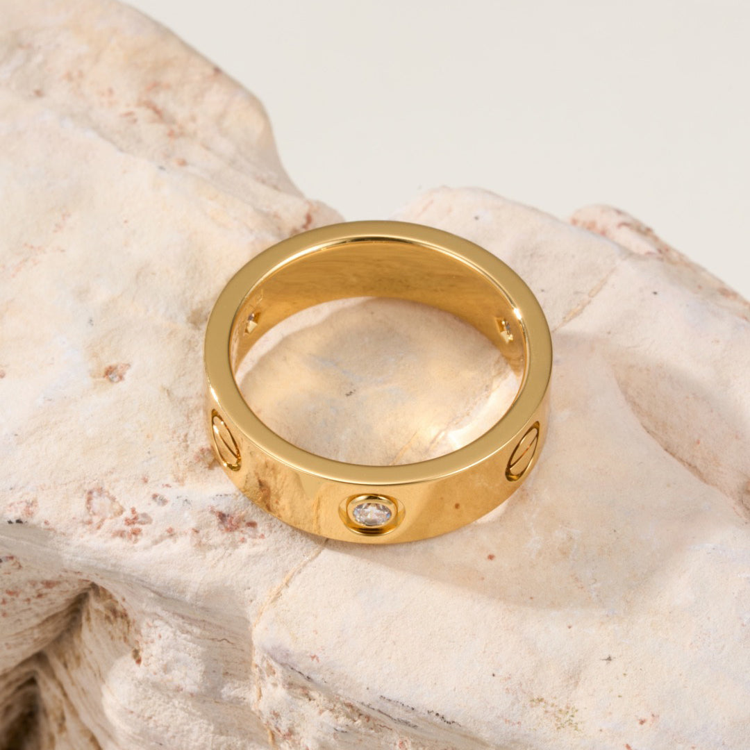 [Raffine]LOVE 4MM 1 DIAMOND RING