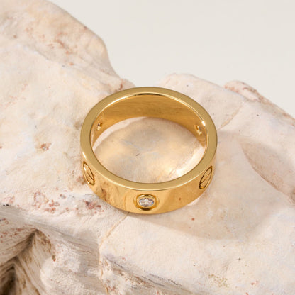 [Raffine]LOVE 4MM 1 DIAMOND RING