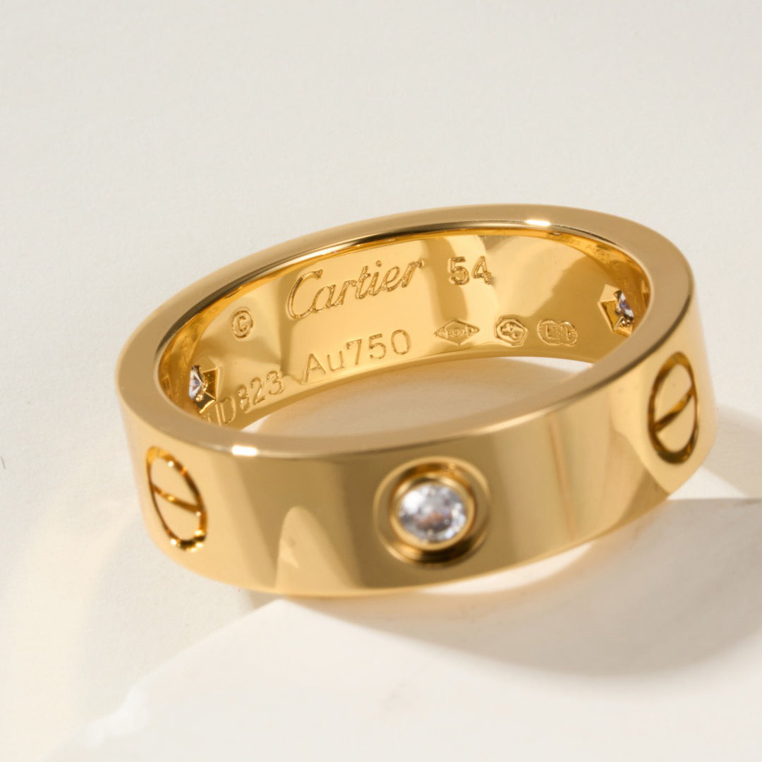 [Raffine]LOVE 4MM 1 DIAMOND RING