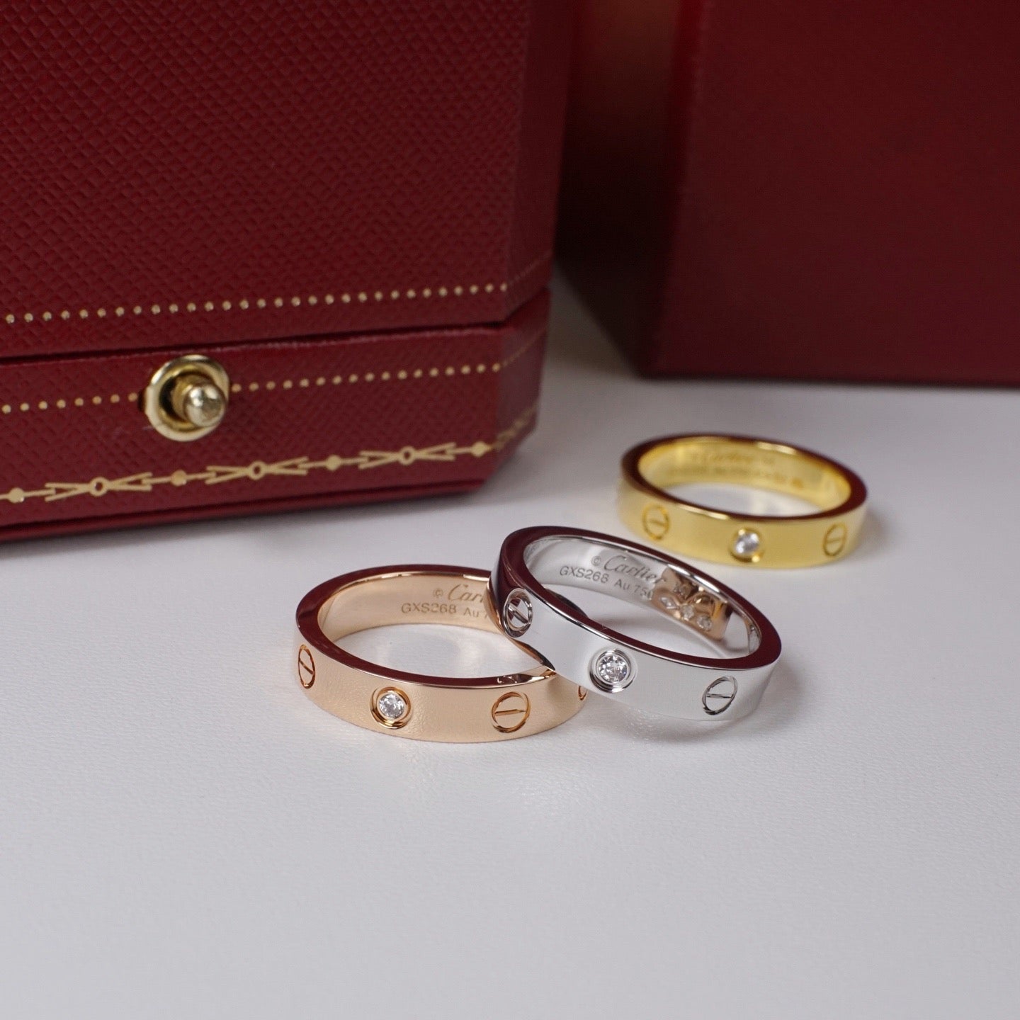 [Raffine]LOVE 4MM 1 DIAMOND RING