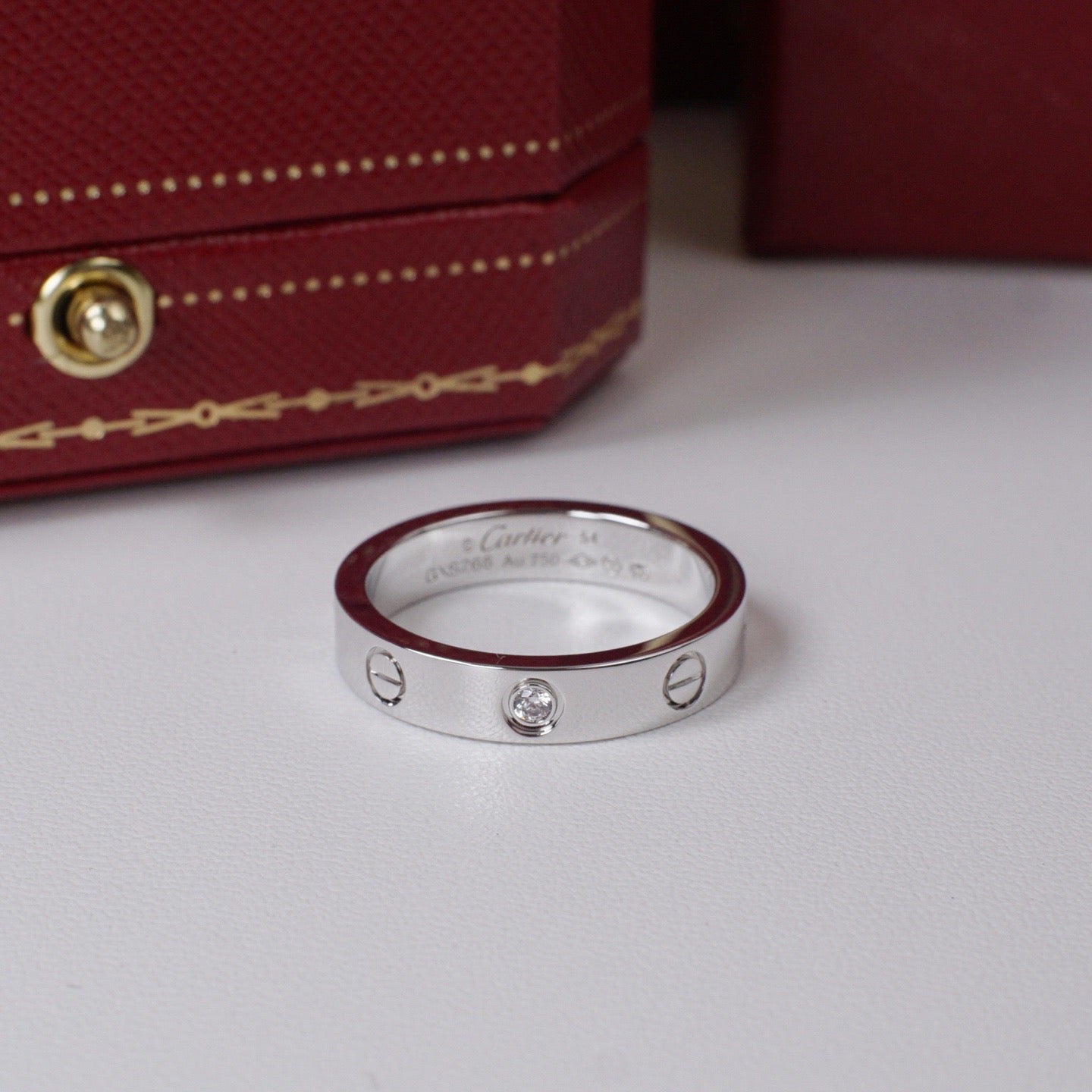 [Raffine]LOVE 4MM 1 DIAMOND RING