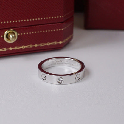 [Raffine]LOVE 4MM 1 DIAMOND RING