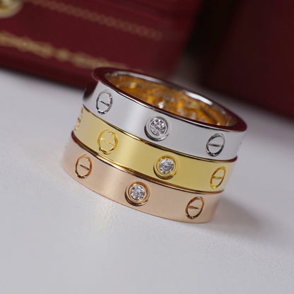 [Raffine]LOVE 4MM 1 DIAMOND RING