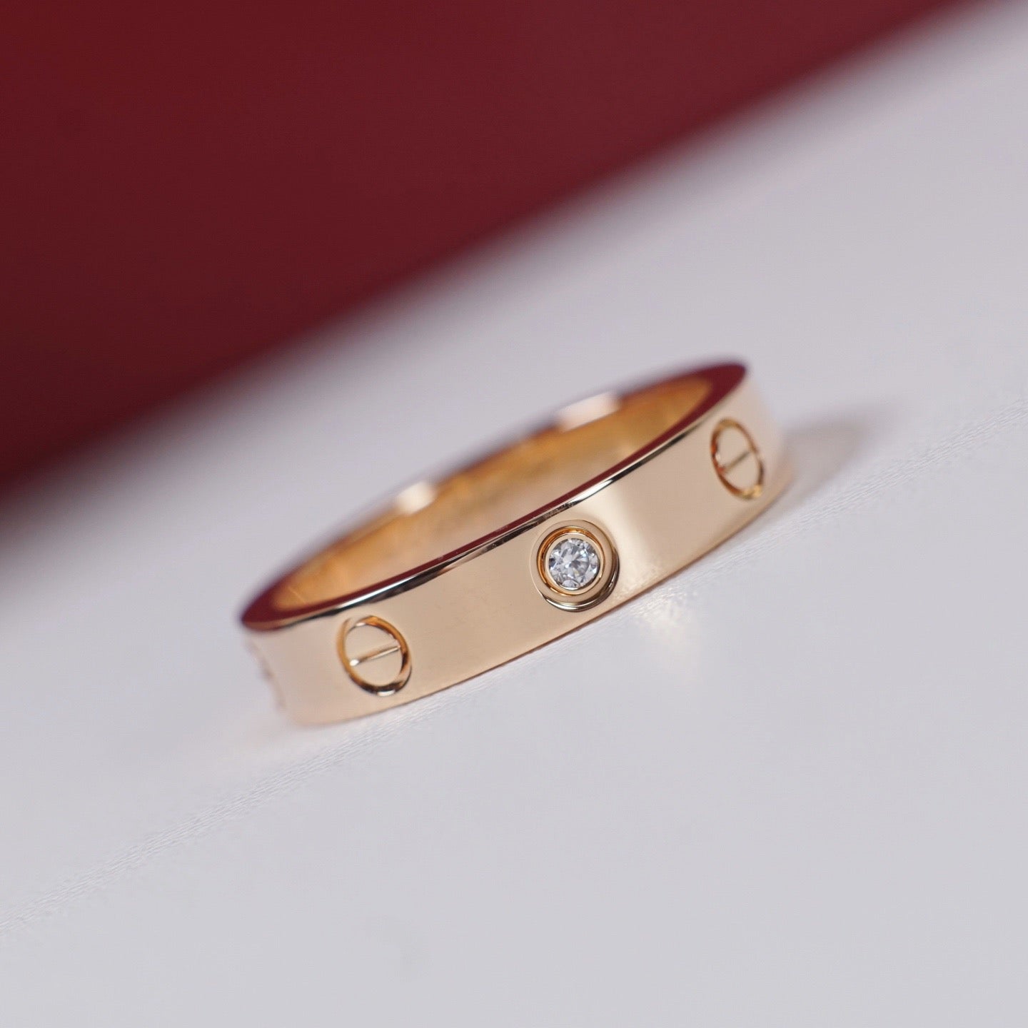 [Raffine]LOVE 4MM 1 DIAMOND RING
