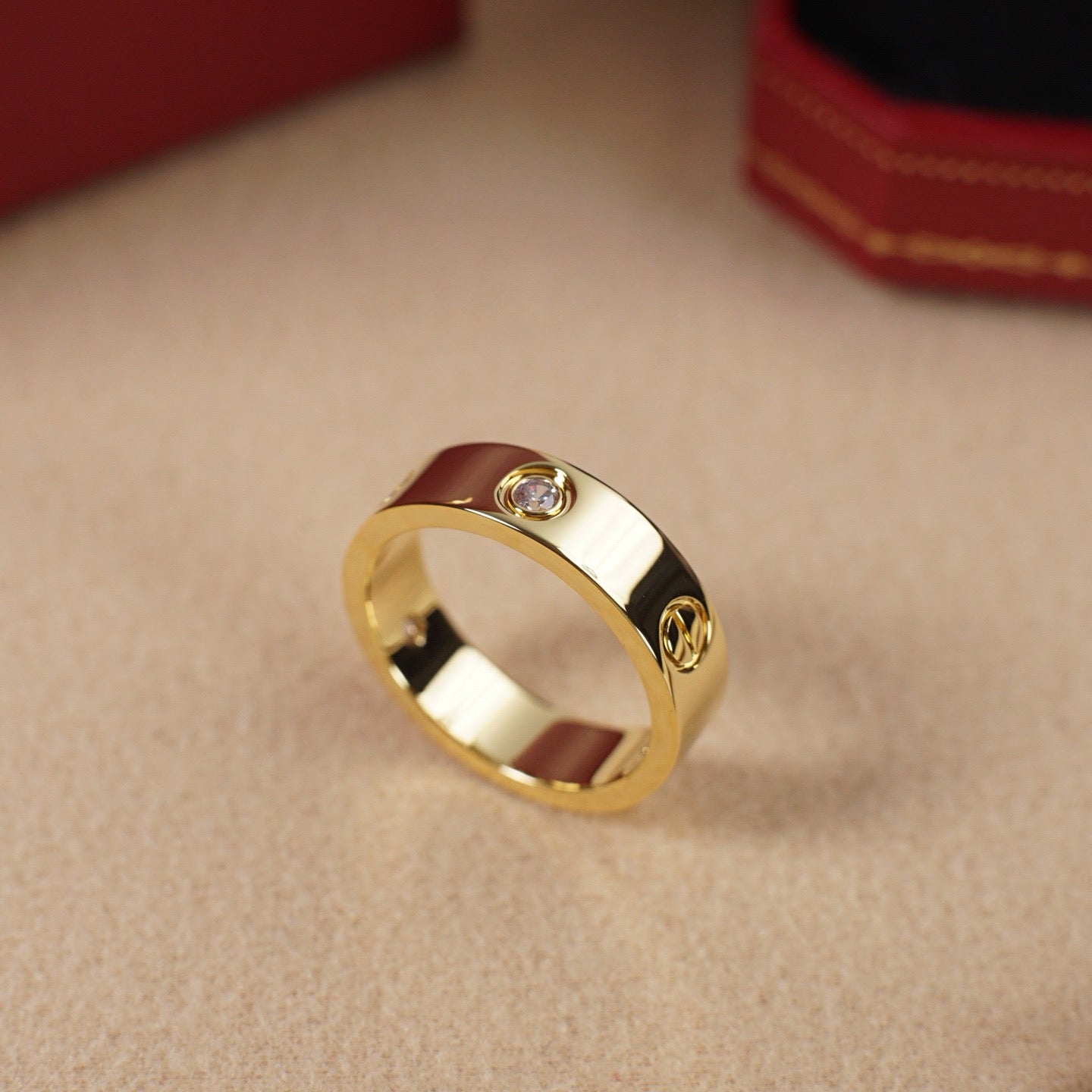 [Raffine]LOVE 5.5MM 3 DIAMOND RING