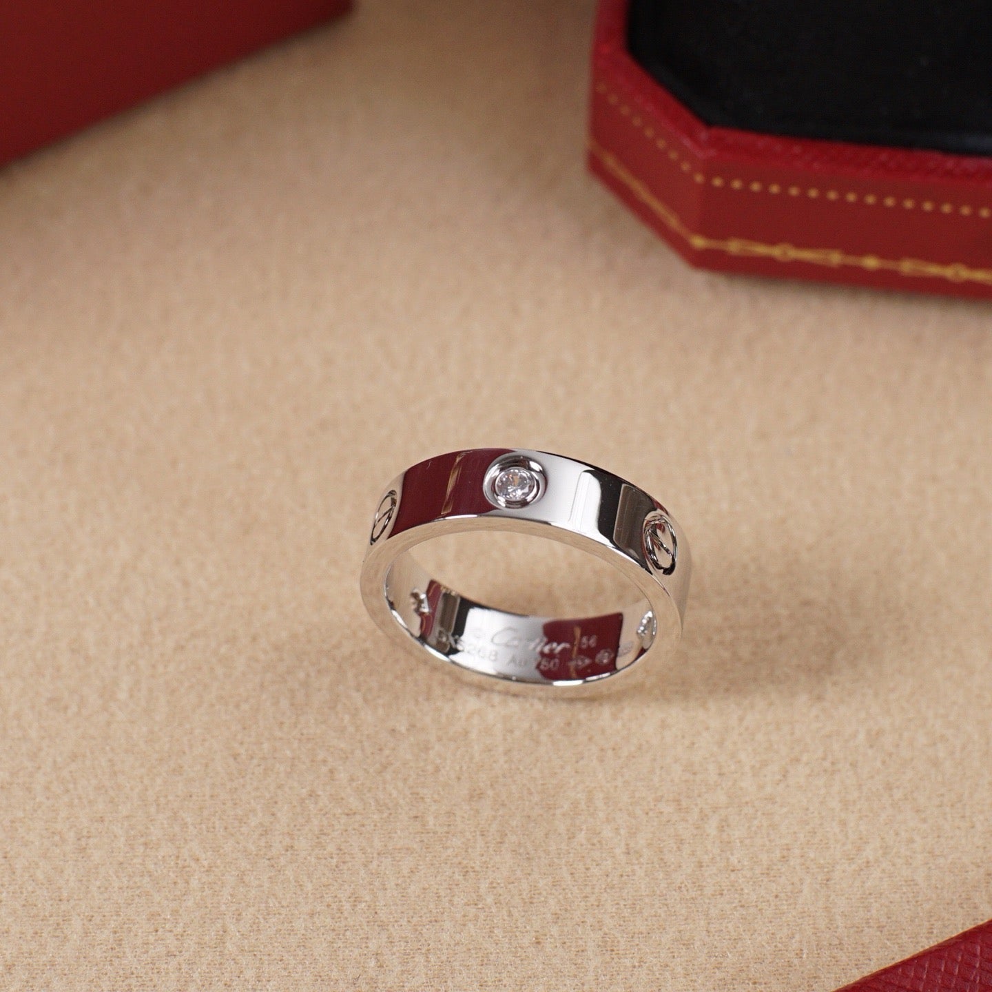 [Raffine]LOVE 5.5MM 3 DIAMOND RING