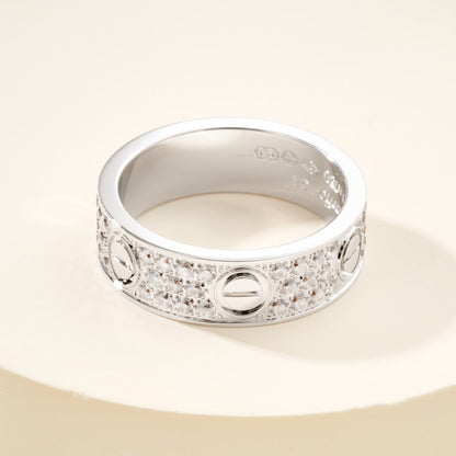 [Raffine]LOVE RING 5.5MM DIAMONDS PAVED
