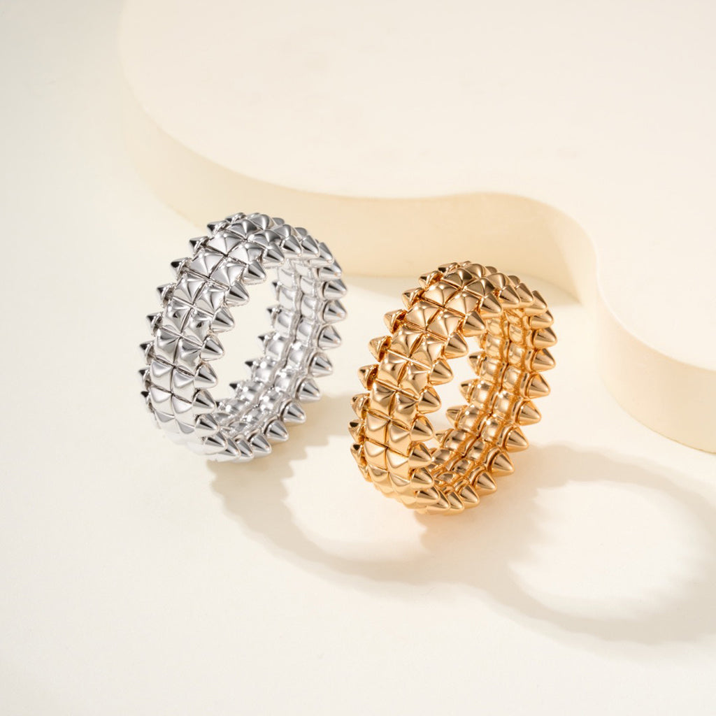 [Raffine]CLASH 9.2MM DOUBLE ROW RING